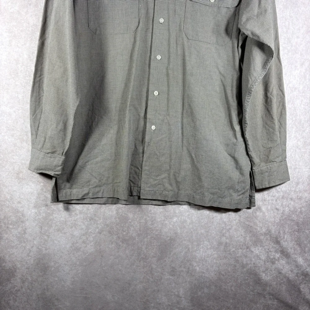 Polo Ralph Lauren Button Down Shirt Men M Brown Hulton Check Long Sleeve Cotton